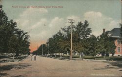 Fourth Avenue and Eighth Street, Great Falls, MT Postcard