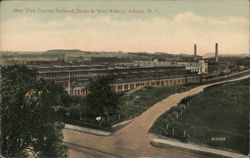 New York Central Railroad Shops at West Albany, Albany, NY Postcard