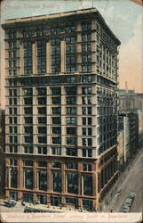 Chicago Tribune Building, Madison & Dearborn, Looking South Postcard