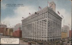 Boston Store, Chicago, Showing Free Observation Tower Postcard