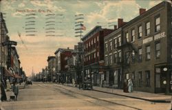 Peach Street, Erie, PA Postcard