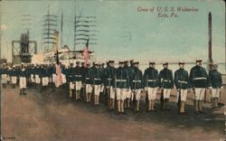 Crew of U.S.S. Wolverine, Erie PA Postcard