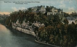 Bluff View, Looking East from Tennessee River Bridge Postcard