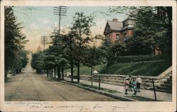 Oak Street, Chattanooga, Tenn. Postcard