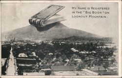 Lookout Mountain, Tennessee With Big Book Postcard