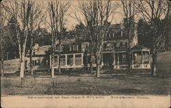 Residence of Hon. Geo. P. McLean, Simsbury, Conn. Postcard