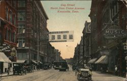 Gap Street North from Union Avenue, Knoxville Postcard