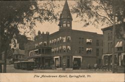 Adnabrown Hotel, Springfield, VT Postcard