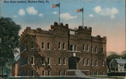 New State Armory, Bellows Falls Postcard