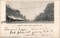 Broadway Looking South, Hartington, Nebraska Postcard