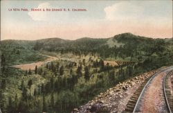 La Veta Pass, Denver & Rio Grande Railroad, Colorado Postcard