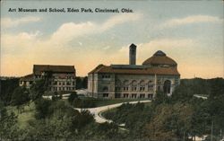 Art Museum and School, Eden Park, Cincinnati, Ohio Postcard