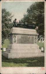 Andrews Raiders Monument, National Cemetery, Chattanooga Postcard