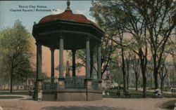 Henry Clay Statue, Capitol Square, Richmond, VA Postcard