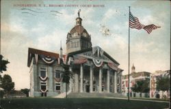 Broome County Court House, Binghamton, NY Postcard