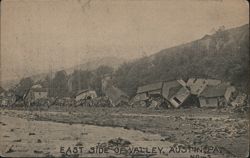 East Side of Valley, Austin, PA Flood Damage Postcard