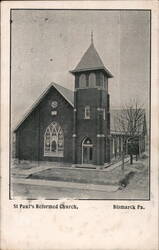 St. Paul's Reformed Church, Bismarck, PA Postcard