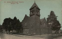 St. James Reformed Church, Bangor PA Postcard