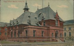 Beaver Falls, PA Post Office Postcard