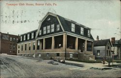 Tamaqua Club House, Beaver Falls, PA Postcard