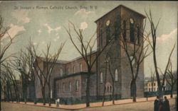 St. Joseph's Roman Catholic Church, Troy, NY Postcard