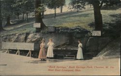 Rock Springs, Rock Springs Park, Chester, WV Postcard