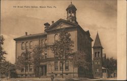 11th Street Public School, Beaver Falls, PA Postcard