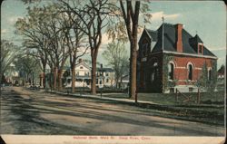 National Bank, Main St. Deep River, CT Postcard