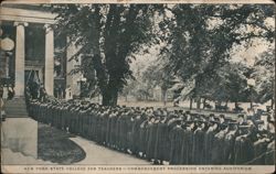 New York State College for Teachers Commencement Procession Postcard