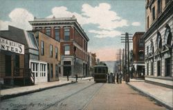 Fallowfield Ave., Charleroi, PA Postcard