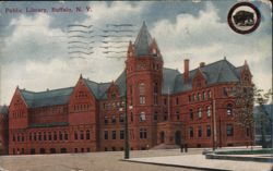 Public Library, Buffalo, NY Postcard