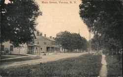 Main Street, Verona, NY Postcard