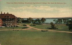 View from Main Building, Macdonald College Postcard