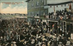 Afternoon on the Plaza, Ocean Park, CA Postcard