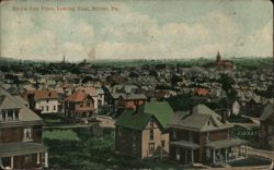 Bird's-Eye View, Looking East, Butler, PA Postcard