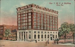 New Y.M.C.A. Building, Erie, PA Postcard