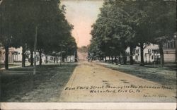 East Third Street, New Macadam Road, Waterford, PA Postcard