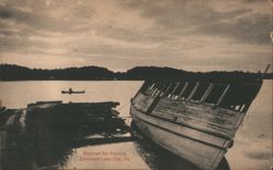 Beached for Repairs, Conneaut Lake City, PA Postcard