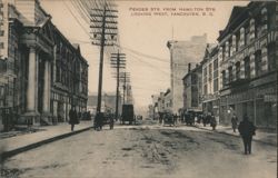 Pender St. from Hamilton St., Looking West, Vancouver, BC Postcard