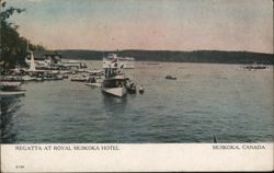 Regatta at Royal Muskoka Hotel Postcard