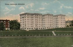 Cudahy Apartments, Milwaukee Postcard