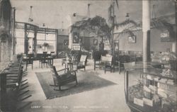 Lobby, Hotel Victoria, Spokane, Washington Postcard