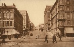 9th St. Looking West from Pacific Ave., Tacoma, WA Postcard