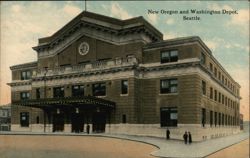 Oregon and Washington Depot, Seattle Postcard