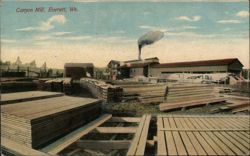 Canyon Mill, Everett, WA Postcard