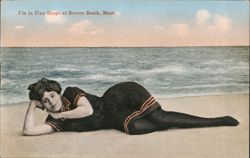 I'm in Fine Shape at Revere Beach Postcard