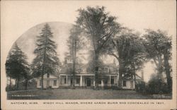 Windy Hill Manor, Natchez, Miss. Postcard