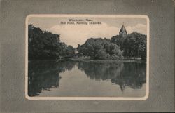 Winchester, Mass. Mill Pond. Morning Shadows. Postcard