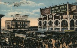 Public Market at Pike Place, Seattle Postcard