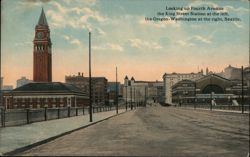 Looking Up Fourth Avenue, Seattle Postcard